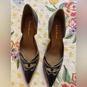 Cole Haan Capri D’Orsay black with olive 9.5 AA new shoes